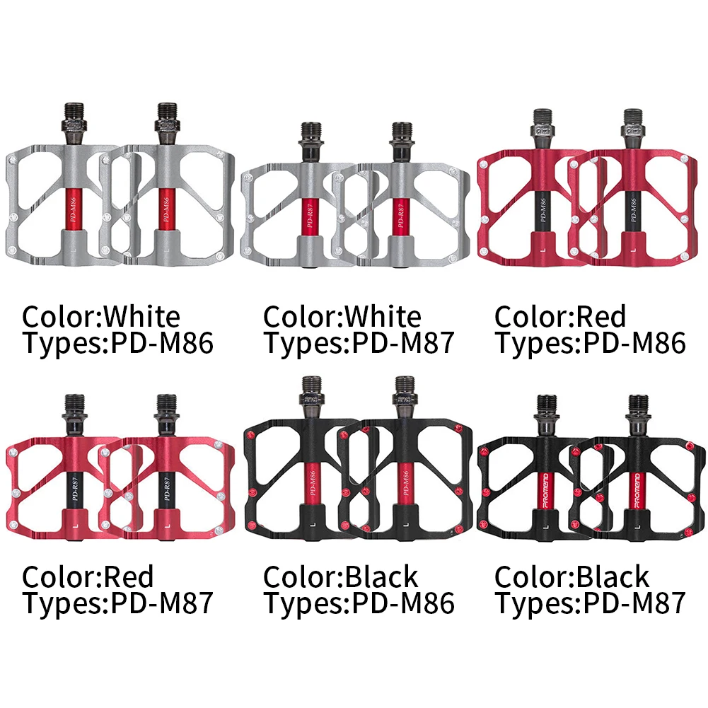 1 Pair PD M86 Pedals Mountain Bike Universal Flat Easy Install Replacement Practical Durable Bicycle Aluminium Alloy Anti Slip