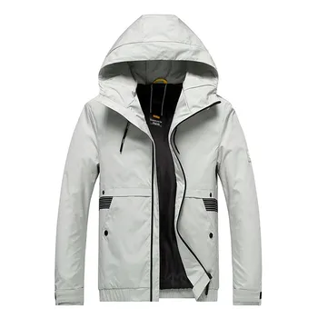 

Luxury Jacket Coat Men's Autumn Winter Casual Fashion Warm Patchwork Windbreaker Hoodie Zipper Pocket Outdoor Sport Outerwear