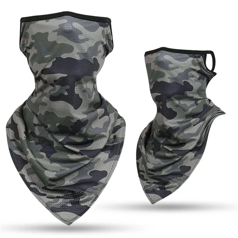 Hot new Triangle Scarf Tube Camo Hanging Ear Scarves Face Covers Mask Military  Bandana Windproof Neck Gaiter Headband Men Women mens designer scarf