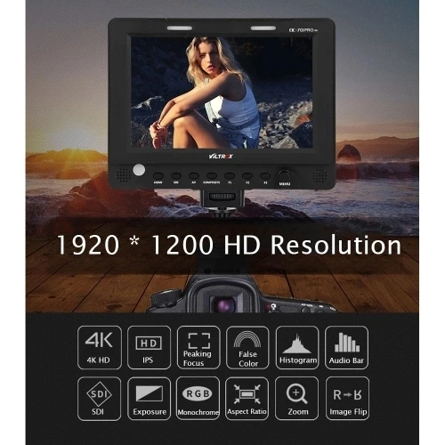 Viltrox DC-70 PRO 7 дюймов 1920x1200 ips камера видео полевой монитор Поддержка 4K HD/SDI/AV/TALLY in HD/SDI OUT для Canon Nikon sony