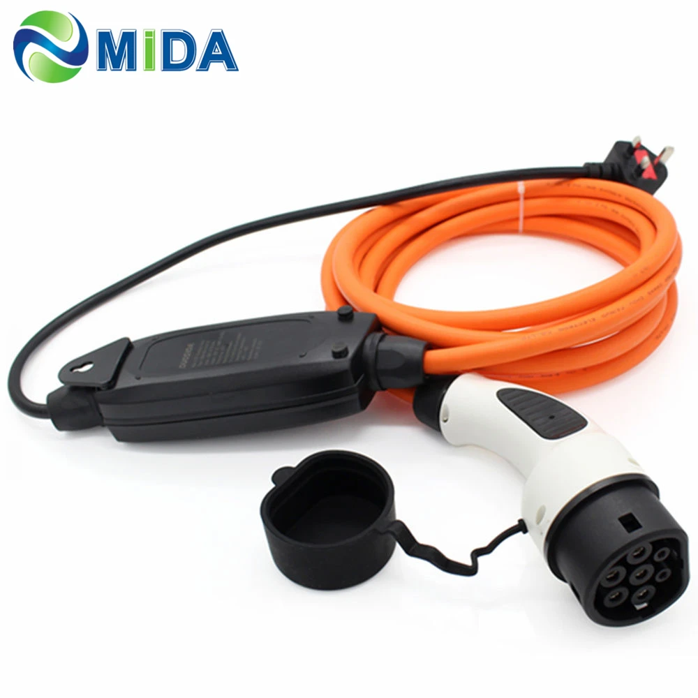 Type 2 female 5M 10Amp EVSE зарядный кабель UK Plug IEC62196 Кабель зарядного устройства для электрического автомобиля