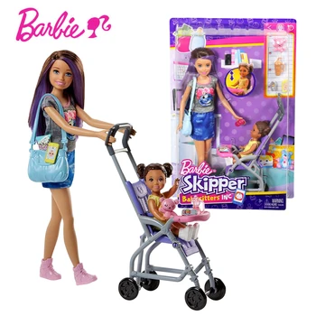 

Original barbie doll gift box set for children, girls, and princesses FJB00