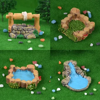 

1Pcs Pool Resin Micro Landscaping Decoration Sand Table DIY Accessories Fairy Garden Miniatures Ornaments Micro Landscape Decor