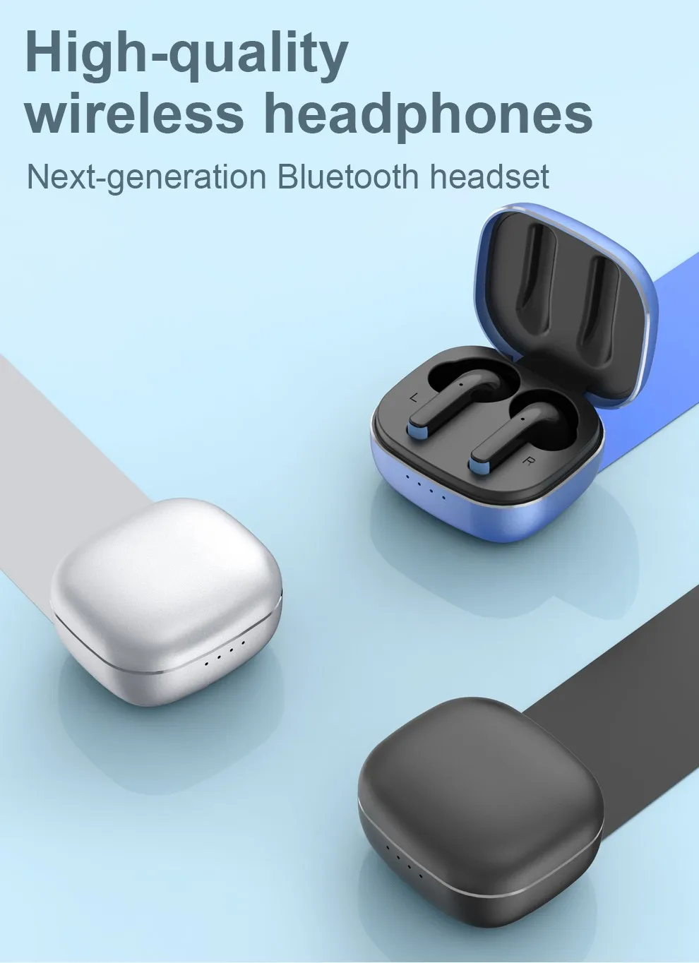 

2020 Waterproof Tws Wireless Headphones Bluetooth Earphones Earbuds Handsfree in ear Sports Headset with Charging Box earbuds