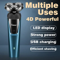 Electric shaver men's waterproof wet and dry razor smart display excellent product