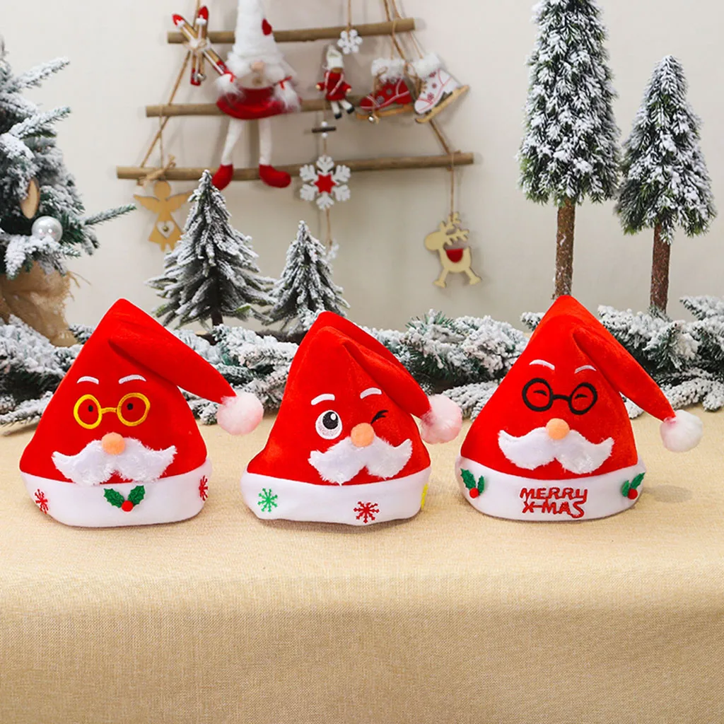 Рождественские игрушки украшение, рождественские шапки, шапка Санта-Клауса, шапки для взрослых детей, женщин, мужчин, ролевые кепки для рождества, рождественской вечеринки, реквизит