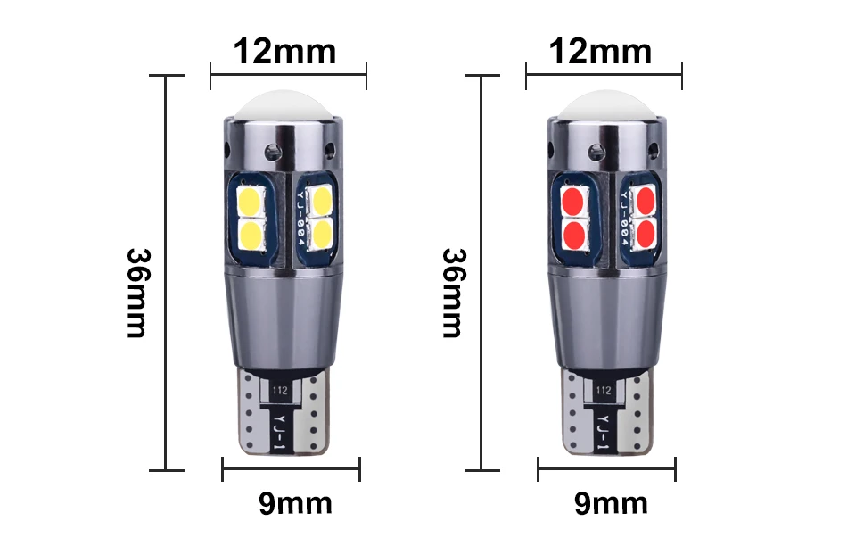 2 шт. T10 W5W светодиодный свет для чтения 12 В сигнал поворота мотоцикла 3030 10 smd автомобильный универсальный аварийный автомобильный аксессуар HLXG