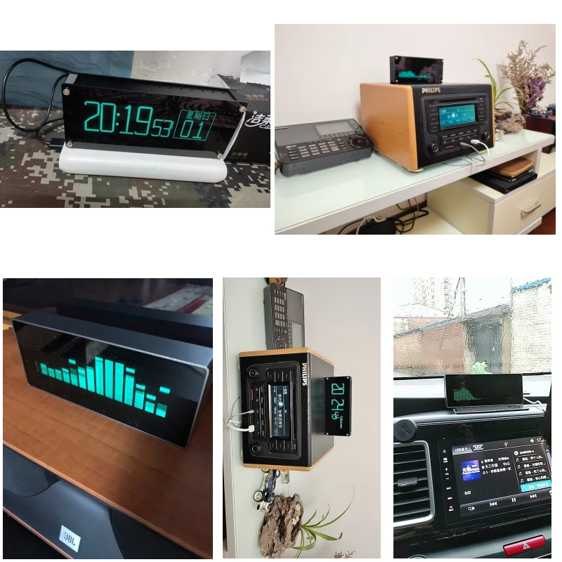 VFD Music Audio Spectrum Indicator /VU Meter /Precision Clock/ Level indicator VU Meter