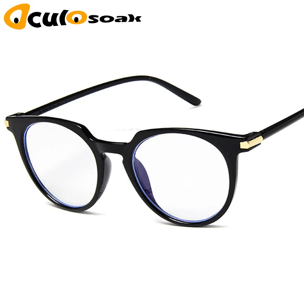 

2019 Fashion Women Glasses Frame Men Eye glasses Frames Vintage Cat Eye Clear Lens Blue Light Glasses Optical Spectacle Frame