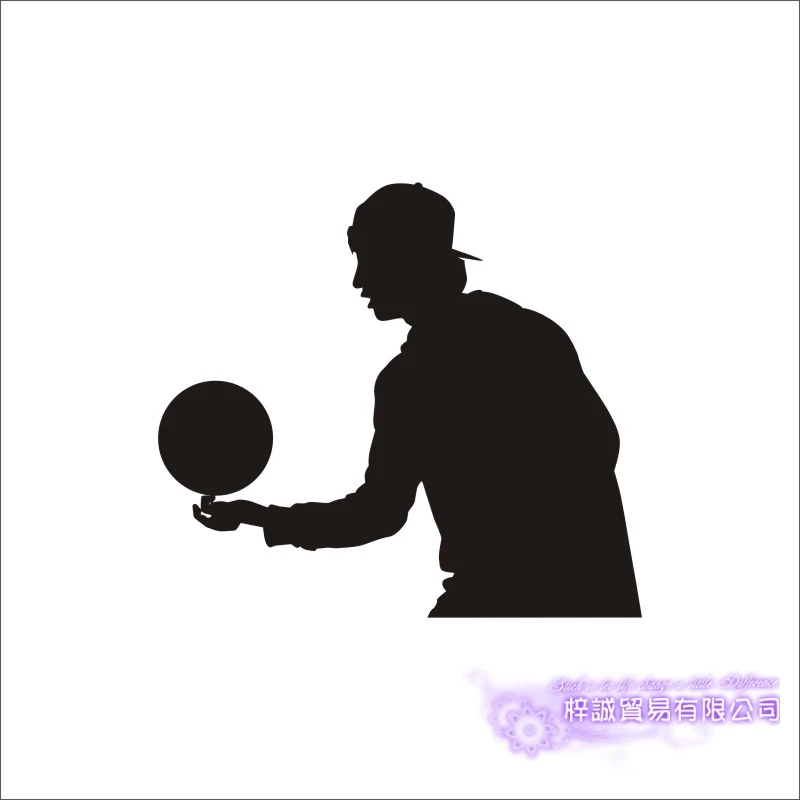 DCTAL Basketball Player Sticker Sports Car Decal Posters Vinyl Wall Decals Pegatina Decor Mural Basketball Sticker