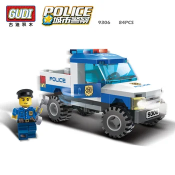 

9306 84pcs SWAT/Police Constructor Model Kit Blocks Bricks Toys For Boys Girl Children Modeling Compatible Lepining