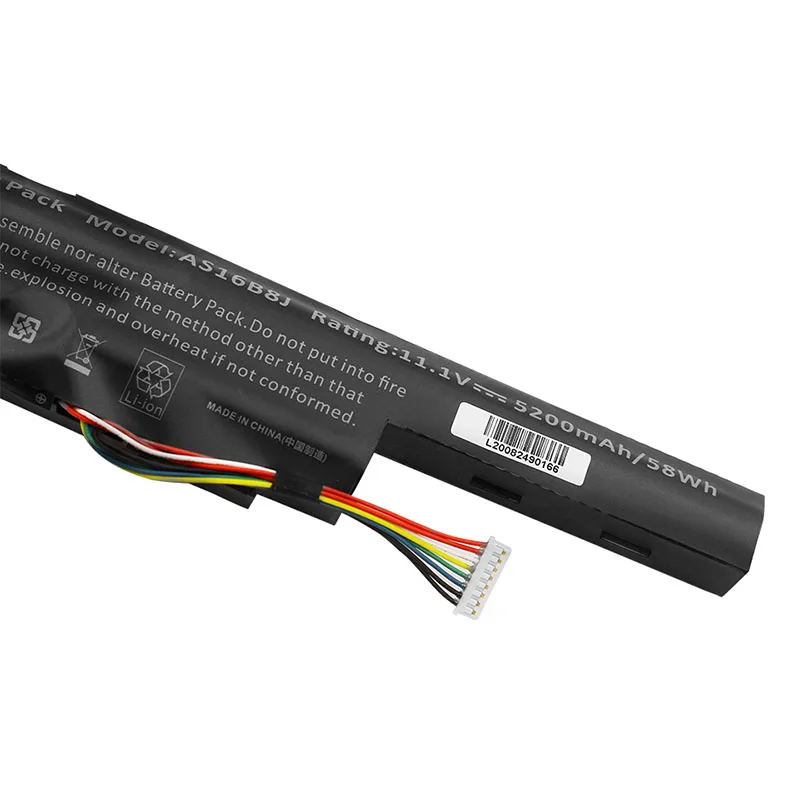 ApexWay 11 1 В 5200 мАч Новый AS16B5J AS16B8J Аккумулятор для ноутбука Acer Aspire E5 575G 53VG 3ICR19/66 2
