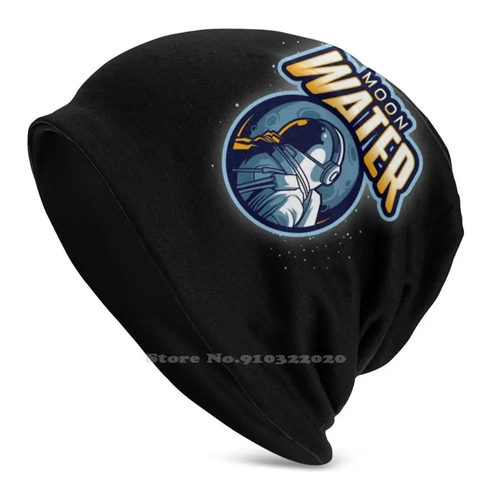 Moon Water Outdoor Sports Sottile Antivento Soft Fashion Beanie Hat Water On The Moon Water Moon Space Mission Science Expedition