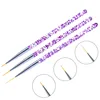 Nail Art Kolinsky Acrylic Manicure Brush Superfine Stripe Thin Nails Line Brushes 1