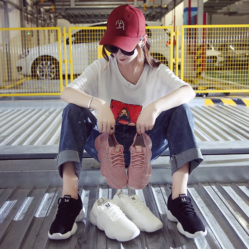 

2020 NEW Fashion Spring Summer Wild White Breathable Women Sneakers Korean Sports Leisure Shoes Women Black Vulcanize Shoe 35-40
