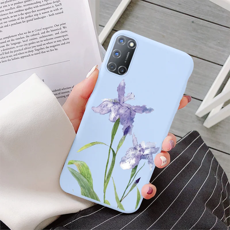 For OPPO A92 A72 A52 Case Cloud Silicone Phone Cover For OPPO A 92 72 52 Butterfly Bumper On OPPOA92 OPPOA72 OPPO52 Flower Coque cases for oppo cell phone Cases For OPPO