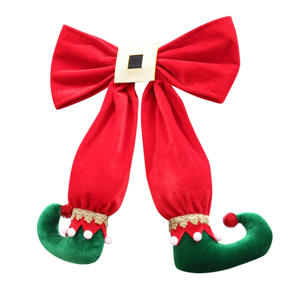 Новогодний декор Creative Elf Boots Pendant Decor Lovely Cute Classic Stockings Hangings Christmas Tree Ornament for Ornament