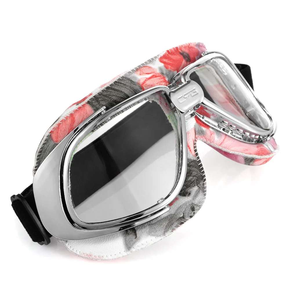 Ретро мотоциклетные очки винтажные кожаные очки для Motocorss Cruiser Кафе Racer полушлем очки