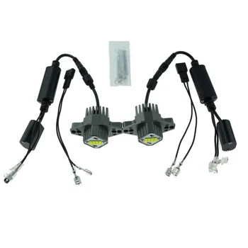 

8-LED Angel Eye Lights Halo Ring 6000-6500K Auto 2Pcs 2000LM Waterproof Dustproof Parts