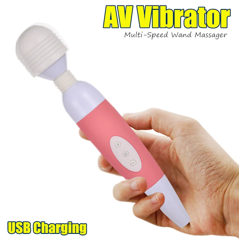 Magic Wand AV Vibrator for Clitoris Adults Sex Toys Women Phalos Stimulator Multi-Speed Prostate Massager Products USB | Красота и