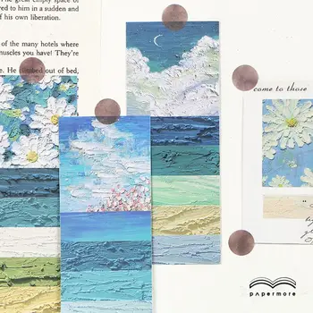 

JIANWU Oil Painting Landscape Series Sticker Pack Fresh Journal Scrapbook Collage DIY Decorative Material Paper Stationery