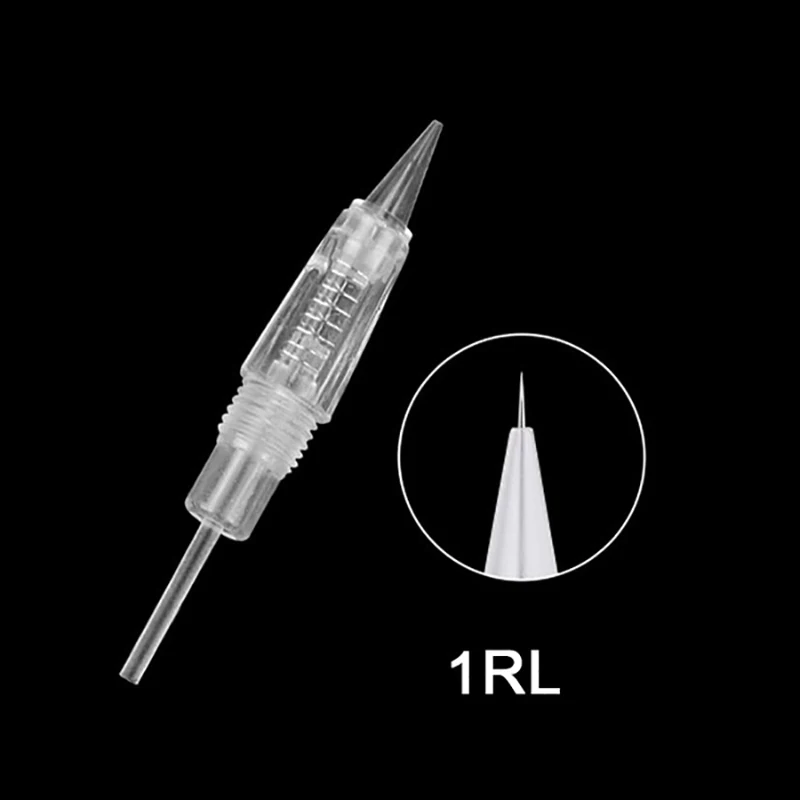 10 шт 1R иглы для татуировок Одноразовые стерилизованные для перманентного макияжа иглы кончик бровей Губы устройство микропигментирования ручка