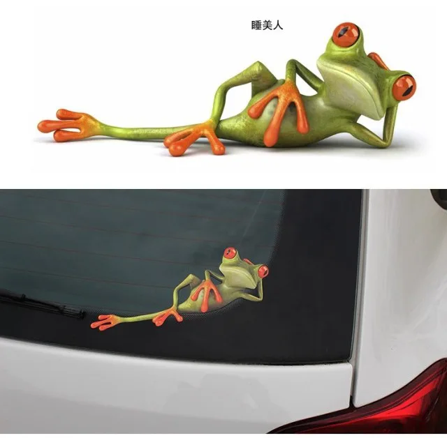 Импортные товары фигурка лягушки Gecko наклейки на бампер забавные наклейки на бампер лягушка
