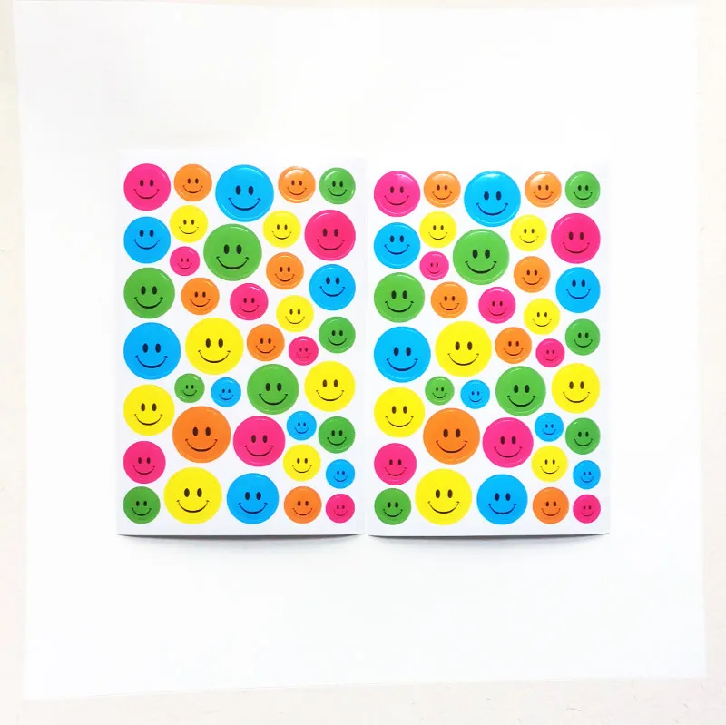 

6 шт. красочная бумага для выражения улыбки, календарь, дневник, планер, дневник, наклейка для дневника
