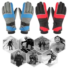 Лыжные перчатки флисовые сноубордические перчатки снегоходы мотоциклетные зимние утолщенные перчатки ветрозащитные водонепроницаемые унисекс Зимние перчатки 4