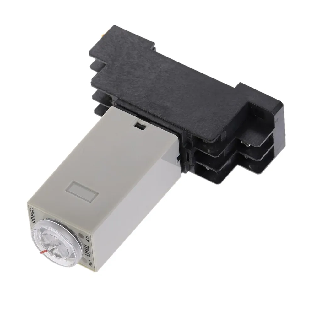 Таймер задержки 0-60 мин H3Y-2 DC12V DC24V AC110V AC220V реле времени с PYF08A 8pin база Мини реле времени