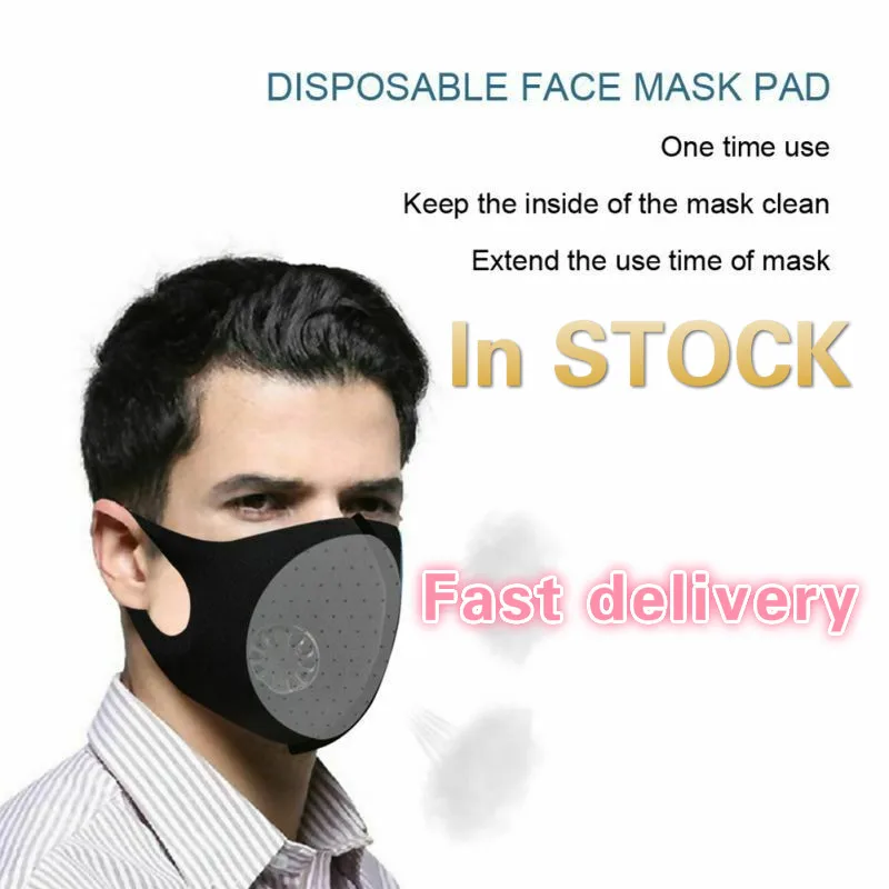 

PM2.5 Black Mouth Mask Anti Dust Mask Air Purifying Windproof Mouth-muffle Proof Face Masks Care Mouth Muffle RS2 Mask