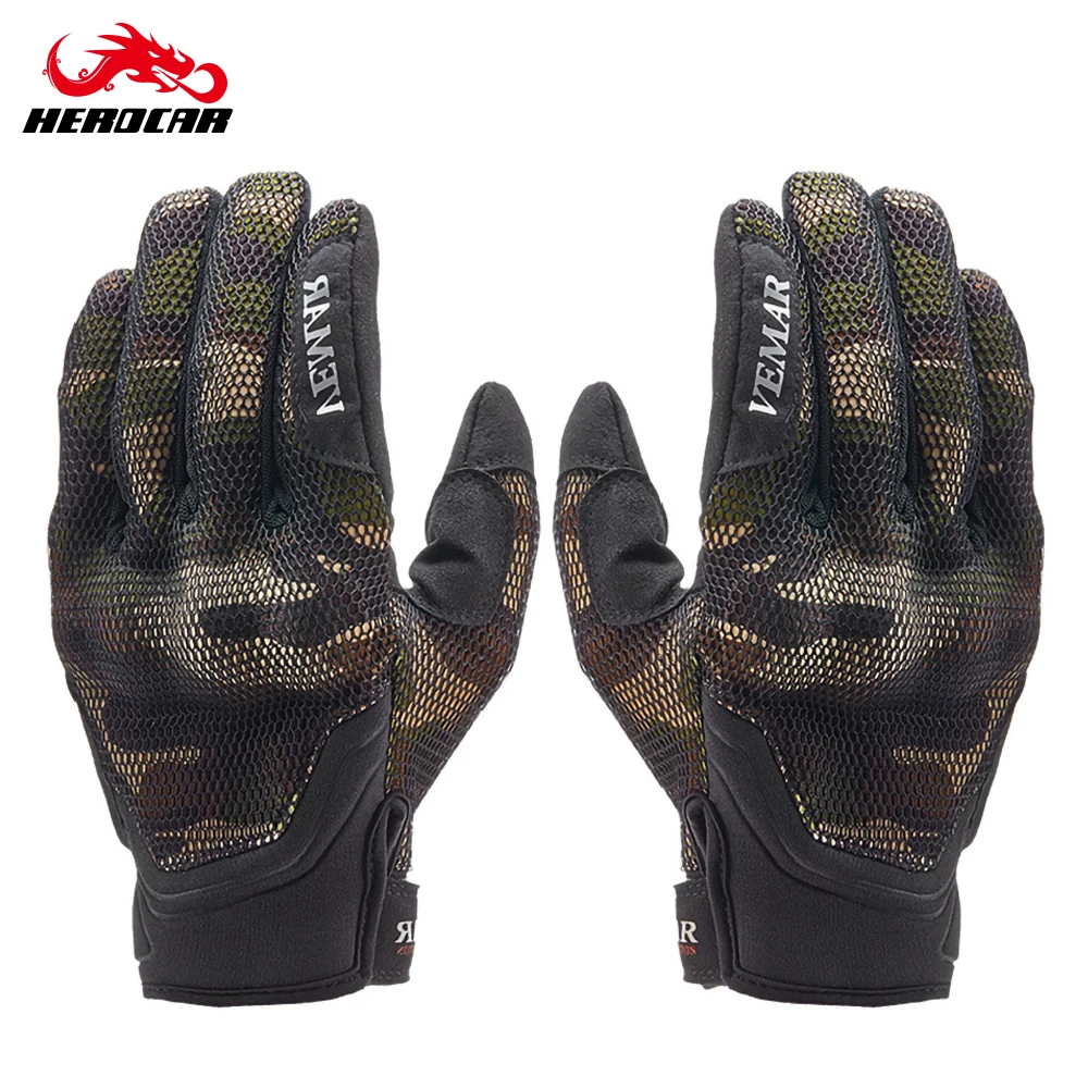 Мотоциклетные Перчатки VEMAR Нескользящие Тактические дышащие камуфляжные для