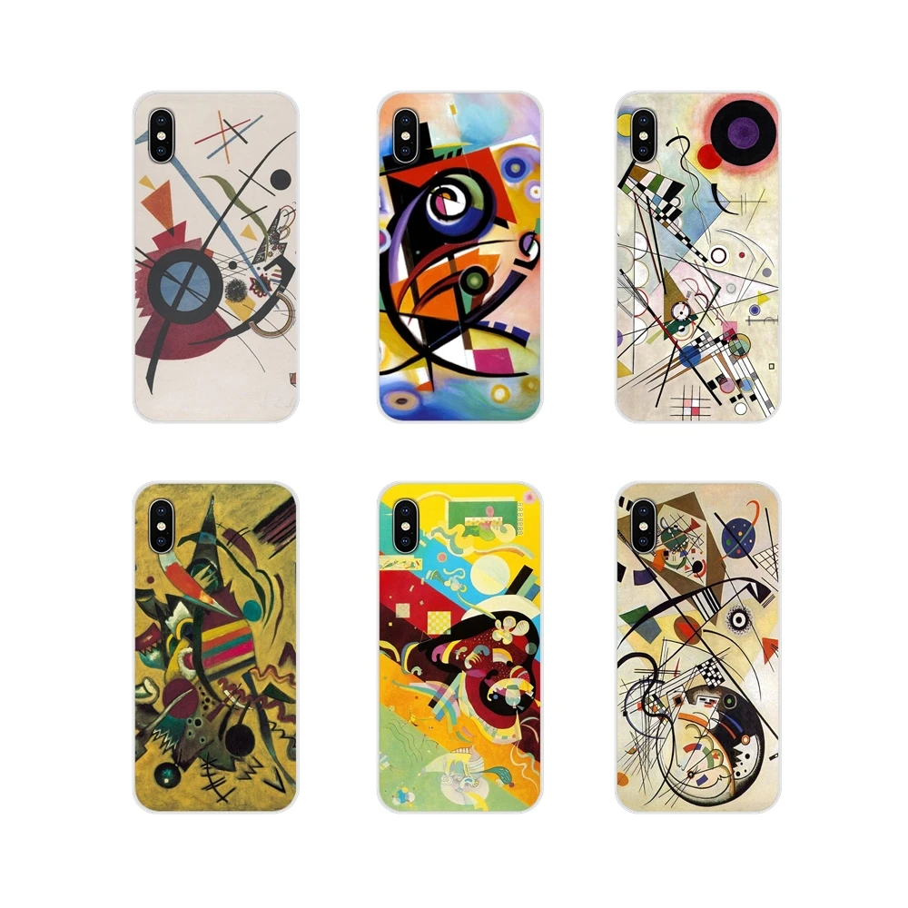Чехол для Motorola Moto X4 E4 E5 G5 G5S G6 Z Z2 Z3 G G2 G3 C Play Plus Wassily Kandinsky с абстрактным изображением