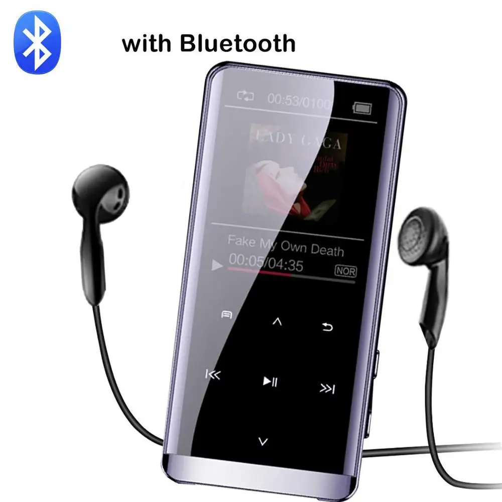 Bluetooth Ver 8G/16G Мини Bluetooth Mp3 плеер сенсорный экран Lossless запись ручка HIFI музыкальный плеер с микрофоном OTG - Цвет: Bluetooth Ver