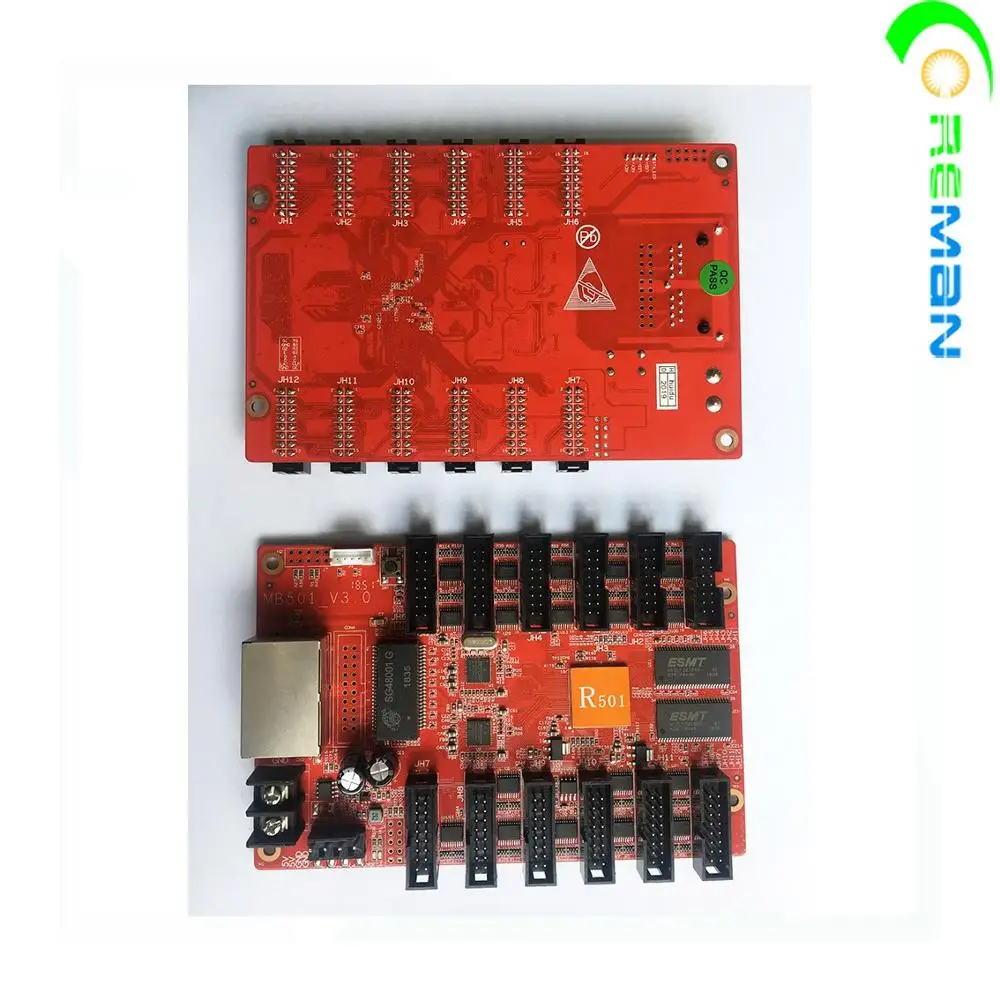HD R501 hub75B карта приема 12 выход hub75 полноцветный светодиодный дисплей знак