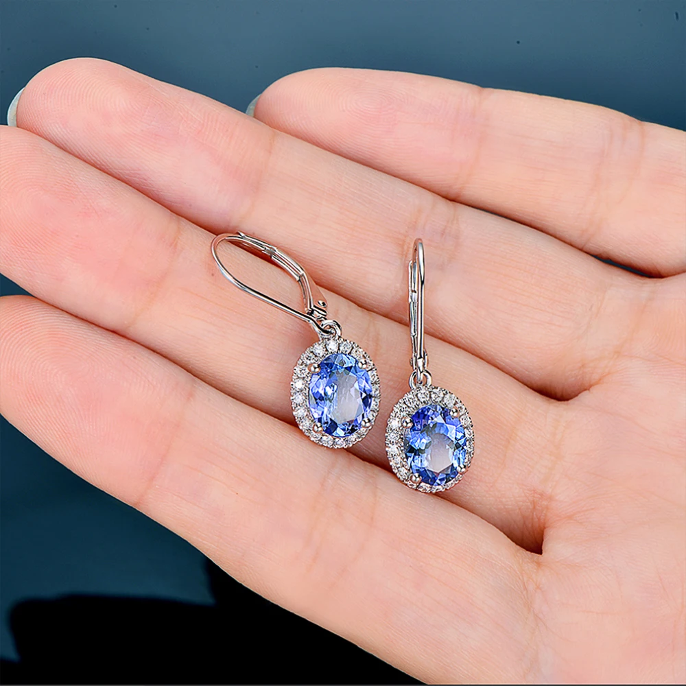 Waliicorners Women Drop Earrings Oval Blue CZ Noble Accessories Party Elegant Female Earrings 11 Hea5d25aefdd54c73b8dedfe66f7ae8d0N