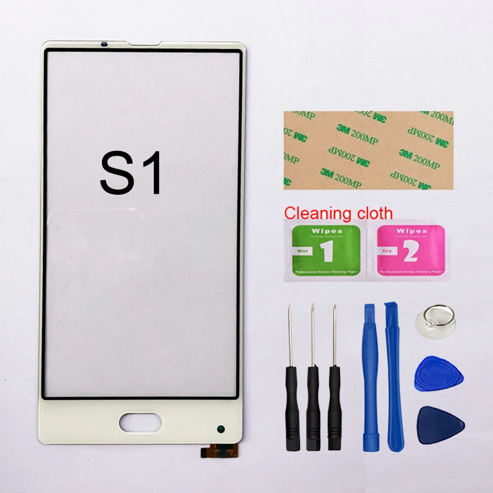 S1 White And Tool 5,5 ''S1 S8 сенсорный экран для Bluboo S8 S1 сенсорный экран дигитайзер Сенсорная панель Замена - Цвет: S1 White And Tool