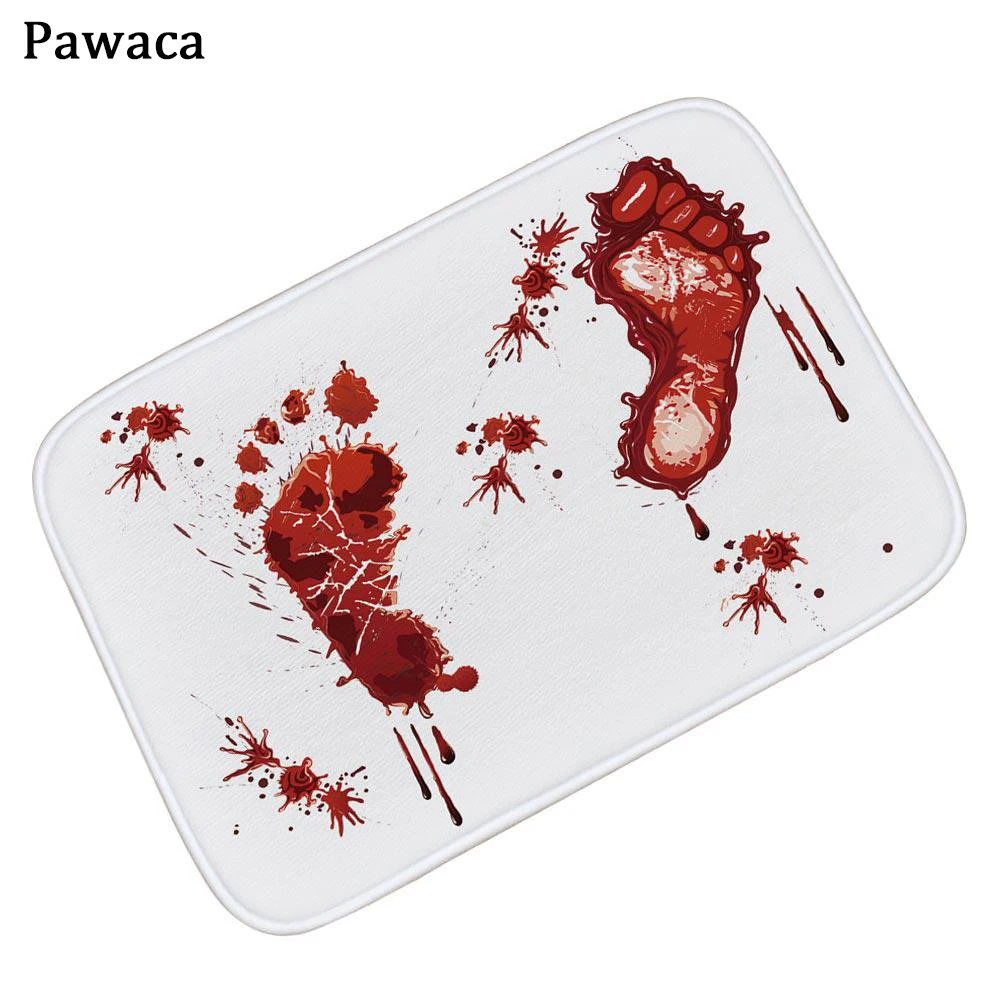 Коврик для ванной отпечаток крови входная дверь Противоскользящий коврик