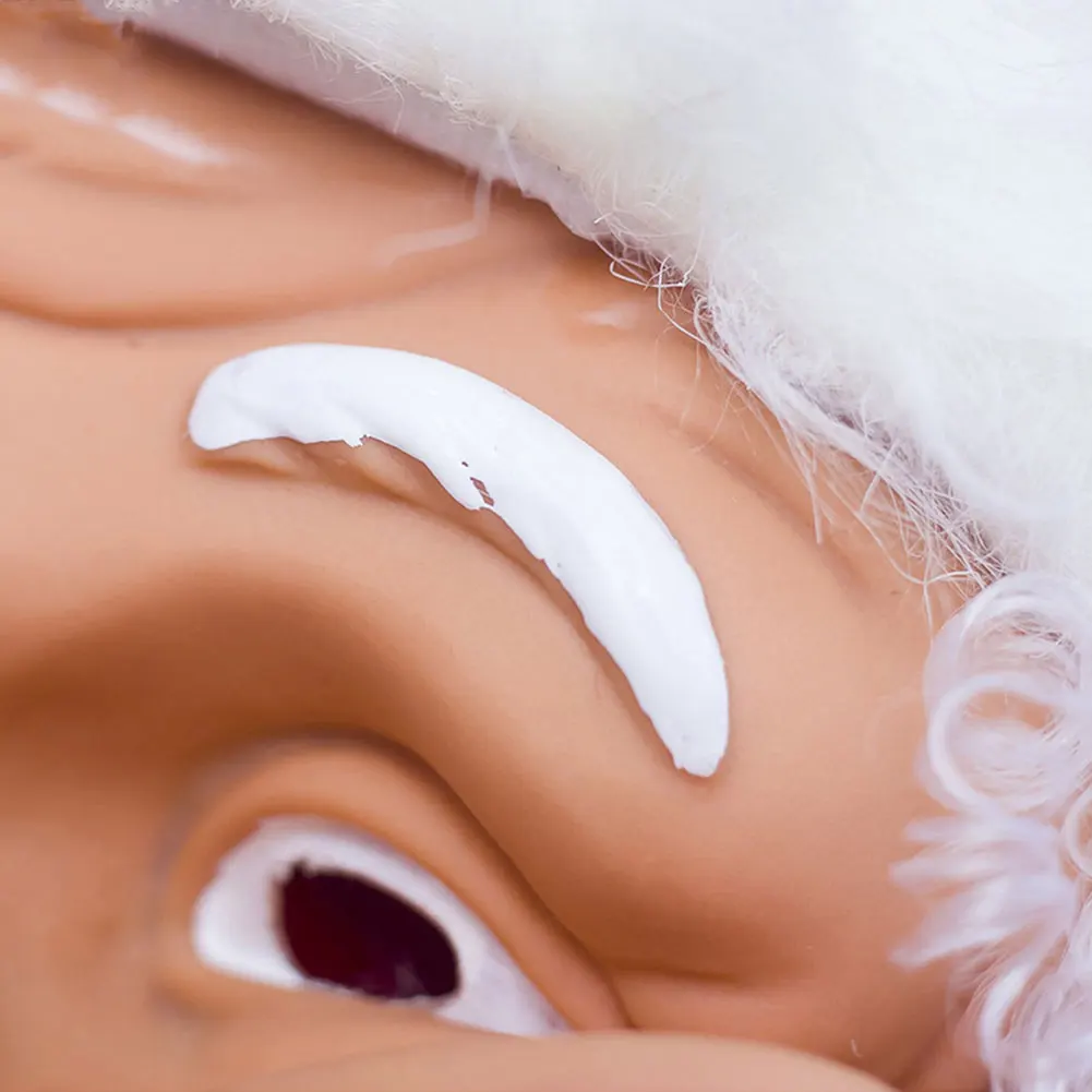 Decorative Cosplay Full Face Silicone Beard Gift Christmas Mask Festival Props Masquerade Adults Party Santa Claus Holiday