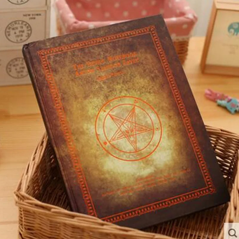 А4 книга для рисования винтажная пустая тетрадь утолщение блокнот эскиз книга каракули книга Волшебная книга - Цвет: yellow