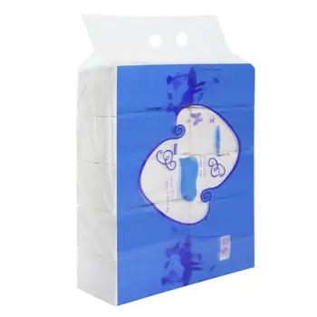 

10 Pack Wood Pulp Extractable Toilet Paper 3-Ply Sheet Pumping Tissue Napkin