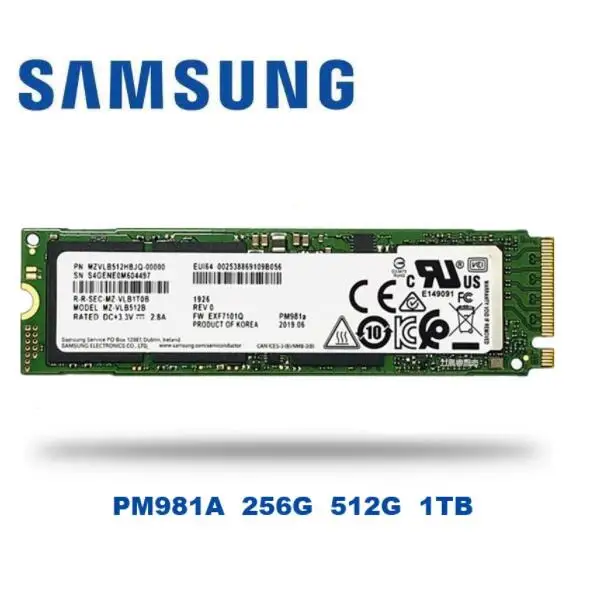 SAMSUNG 256GB SSD M.2 PM981A Solid State Hard Disk M2 512GB NVMe PCIe 3.0 x4 TLC PM 1TB for Laptop | Компьютеры и офис