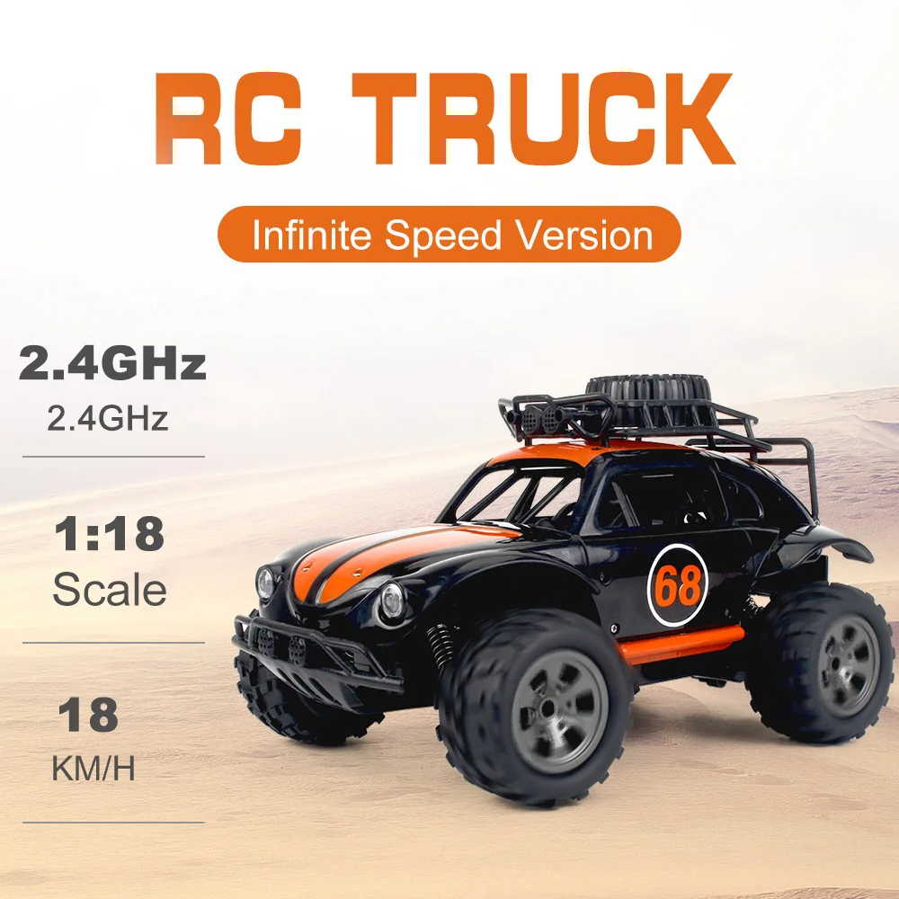 2,4G 2WD KY-1816A RC Truck1/18 масштаб RC Гусеничный внедорожник бесконечная скорость RC автомобиль прочный RC автомобиль игрушки для детей и взрослых