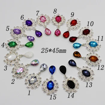 

Lakaran Mini DIY brooch acrylic multicolor rhinestone alloy brooch clothing decoration craft supplies