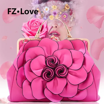 

Flower Womens Multiple Top Handle Purses Handbags Satchel Tote Bag Shoulder Bags Evening Clutch Large Crossbody Wedding Party