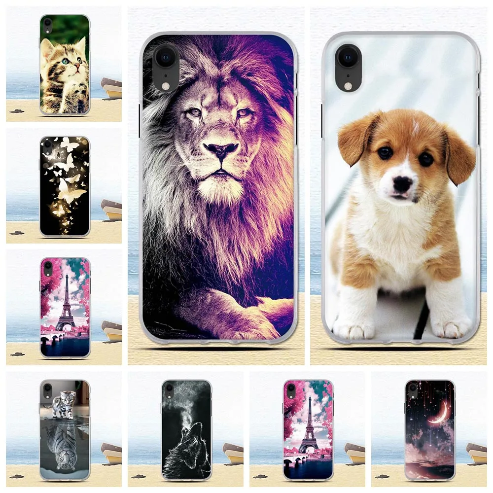 

Coque for iPhone XR Case Funda for Apple iPhone XR Cover Soft TPU Cartoon Dog Painting Case for iPhone XR Silicon Funda Capa