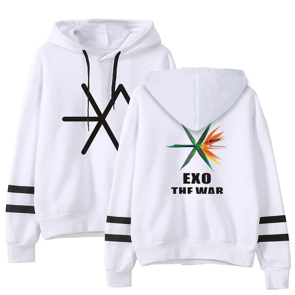 EXO толстовка с капюшоном эксклюзивная новая стильная толстовка с длинными рукавами женская модная повседневная зимняя теплая Кепка, толстовка S-2XL