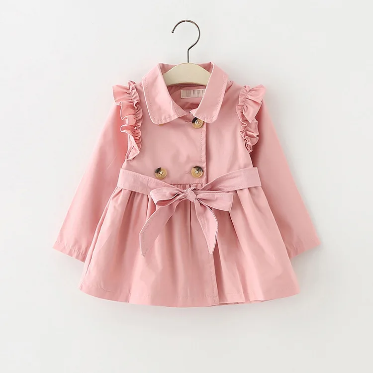 Girls jacket autumn fashion children's clothes Children's Windbreaker Outerwear girl Trench coat kids jacket