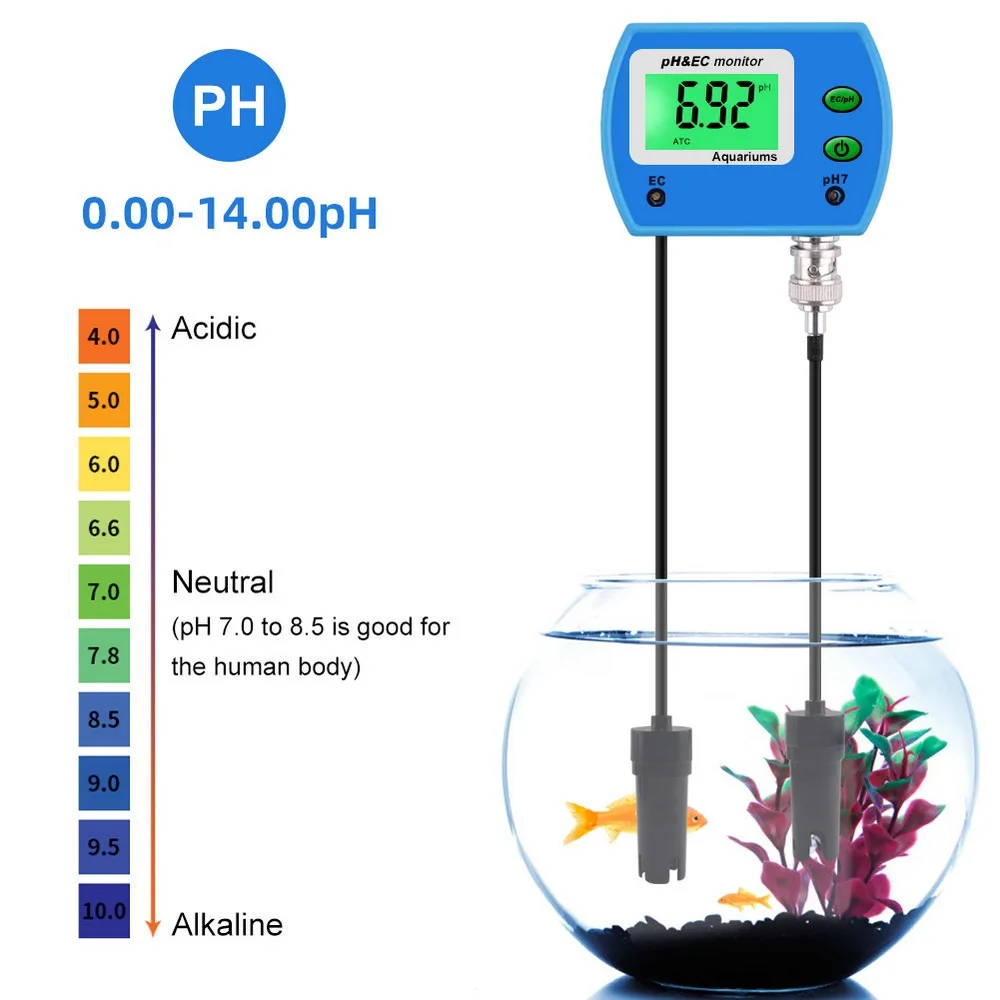 

PH Water Quality Tester Counting Display Multifunctional Water Quality Detector Swimming Pool Aquarium Water Quality Detector