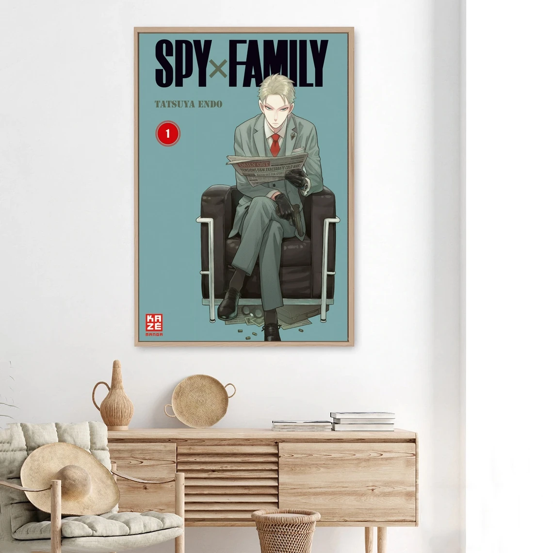 Spy X Family Volume 1 Anime Poster Canvas Print Japanese Hit New Drama  Cover Wall Painting Decoration Gift Custom Poster - Painting & Calligraphy  - AliExpress